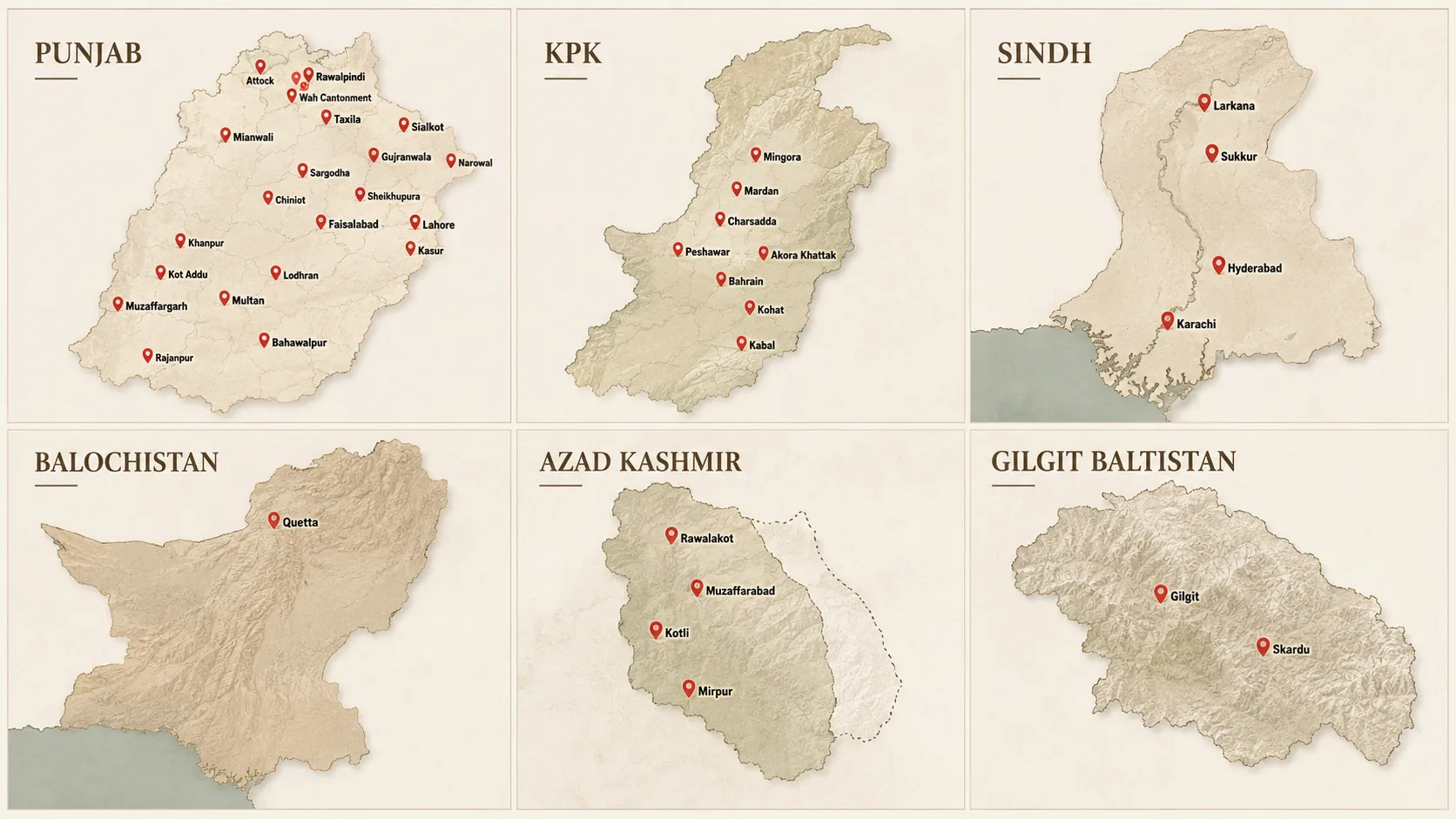 Map of Pakistan showing HAS Traders delivery locations across Punjab, Khyber Pakhtunkhwa, Sindh, Balochistan, Azad Kashmir, Gilgit Baltistan